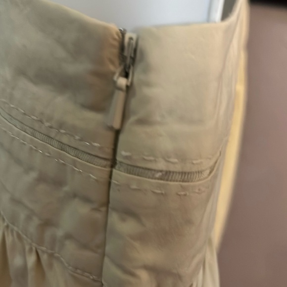 American Eagle Khaki Mini Skirt-100% cotton Sz 4 - Picture 5 of 11